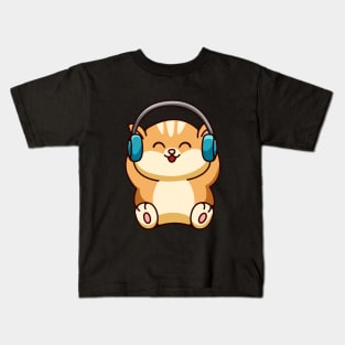 Music And Cat Kids T-Shirt